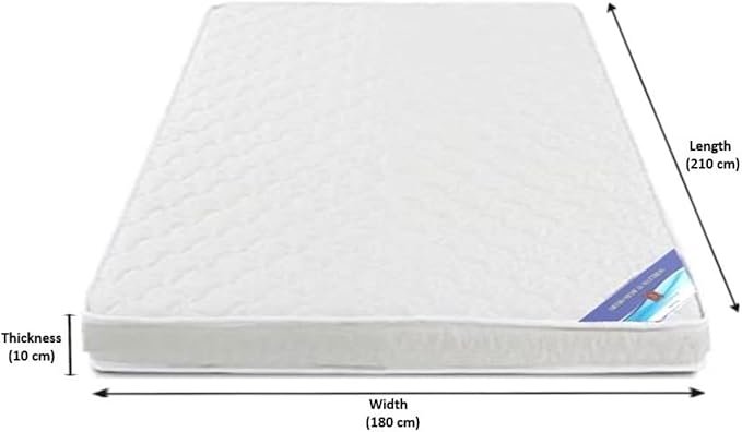 41Jhc89o19L._AC_SX679_ A AWF AL WADI FURNITURE SINCE 1991 King Size Medicated Mattress, 180W x 210L x 10H cm, WHITE