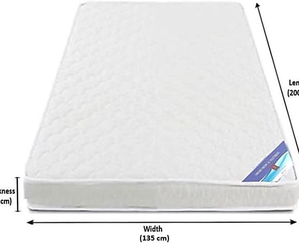 41kAn3EpHXL._AC_SL1100_ A AWF AL WADI FURNITURE SINCE 1991 Double Size Medicated Mattress, 135W x 200L x 10H cm, WHITE