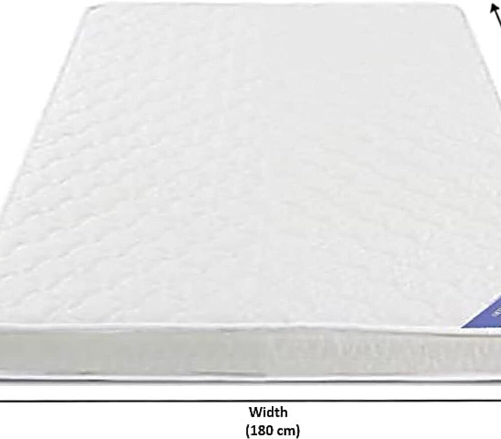 A AWF AL WADI FURNITURE SINCE 1991 King Size Medicated Mattress, 180W x 190L x 12H cm, WHITE