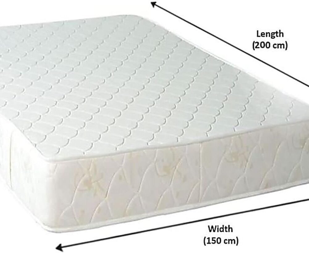 A AWF AL WADI FURNITURE SINCE 1991 Queen Size Medicated Mattress, 150W x 200L x 20H cm, WHITE
