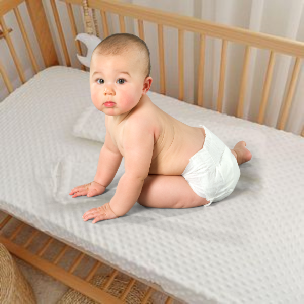 A AWF AL WADI FURNITURE SINCE 1991 Single Crib, Toddler Ortho Medical Mattress, 60W x 100L x 12H cm, WHITE