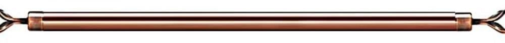 A AWF AL WADI FURNITURE SINCE 1991 Roman Pole Style Double Extendable Curtain Rod, Metal Single Rod Window Treatment Rod Drapery Rod (ROSE GOLD, 200 – 400 cm)