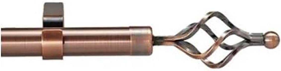 A AWF AL WADI FURNITURE SINCE 1991 Roman Pole Style Double Extendable Curtain Rod, Metal Single Rod Window Treatment Rod Drapery Rod (ROSE GOLD, 200 – 400 cm)