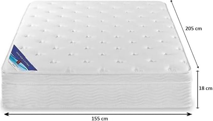 41PF9aaA27L._AC_SX679_ A AWF AL WADI FURNITURE SINCE 1991 Box Top Series Queen Mattress, Multilayer Euro Top Mattress Single Breathable Foam, Soft Top Feel, Spine Balance, 205L x 155W x 18H cm, WHITE