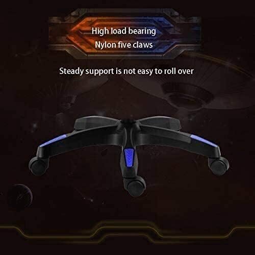 41WzDaWD8HL._AC_ AWF AL WADI FURNITURE® Gaming Computer Chair,Armchair,PVC Leather Office Chair With Footrest,Ergonomic Support,Racing Style,Headrest,Lumbar Soft Support,Blue Black