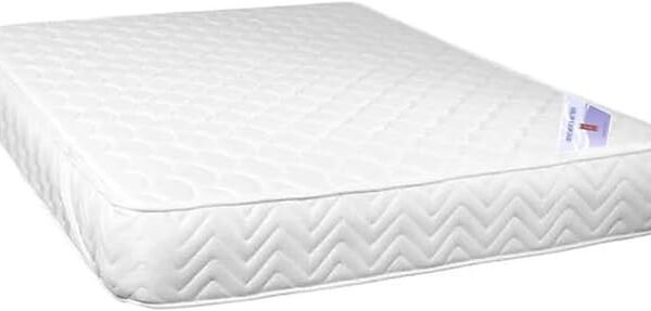 A AWF AL WADI FURNITURE SINCE 1991 Double Hybrid Bonnel Pocket Spring Mattress Series for Bed Breathable Foam,Jacquard Quilted Fabric - Soft Feel, Spine Support, 200L x 135W x 20H cm, WHITE