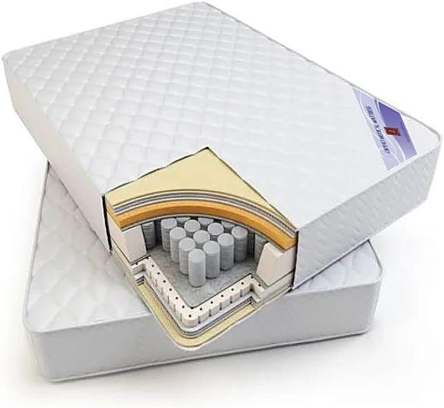 51L0AvH0foL._AC_ (1) A AWF AL WADI FURNITURE SINCE 1991 Queen Hybrid Bonnel Pocket Spring Mattress Series for Bed Breathable Foam,Jacquard Quilted Fabric - Soft Feel, Spine Support, 200L x 150W x 25H cm, WHITE