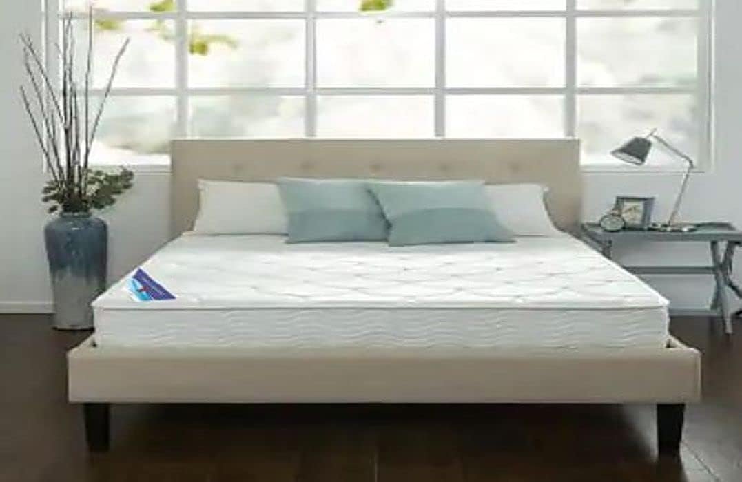 A AWF AL WADI FURNITURE SINCE 1991 Box Top Series Super King Mattress, Multilayer Euro Top Mattress Single Breathable Foam, Soft Top Feel, Spine Balance, 210L x 200W x 25H cm, WHITE