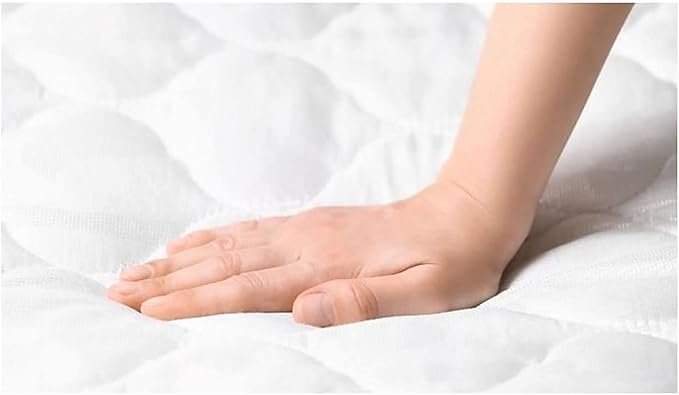 A AWF AL WADI FURNITURE SINCE 1991 Queen Hybrid Bonnel Pocket Spring Mattress Series for Bed Breathable Foam,Jacquard Quilted Fabric - Soft Feel, Spine Support, 205L x 155W x 20H cm, WHITE