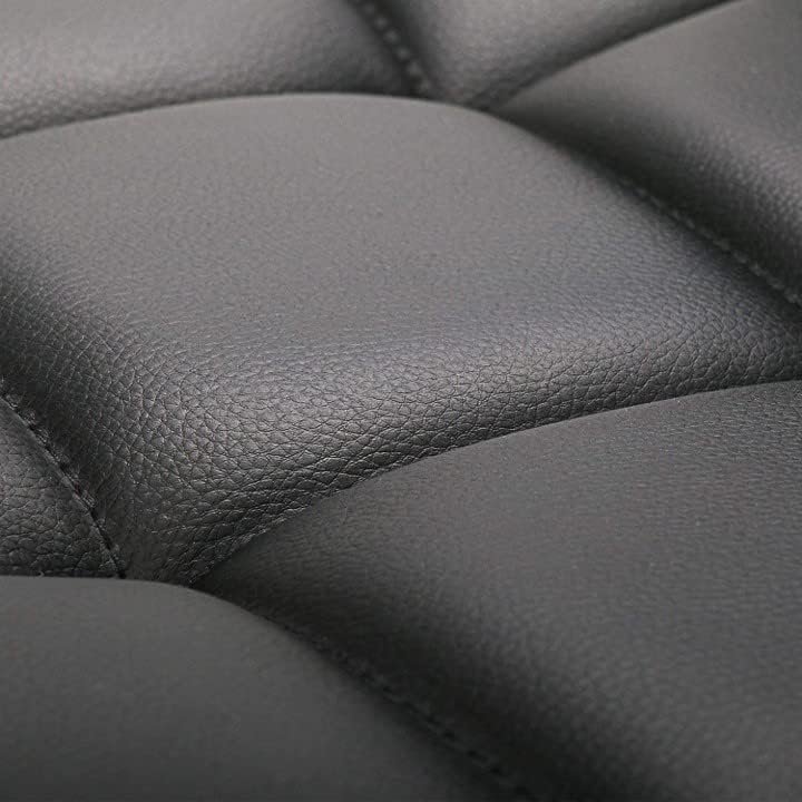 51qwGW+rUqL._AC_ AWF AL WADI FURNITURE® 3-Piece Adjustable Round MDF Wood Bar Table Set with 2 Bar Stools for Pub Counter Kitchen Home PU Leather Bar Chairs with Footrest 360°Swivel Perfect for Small Space, Black