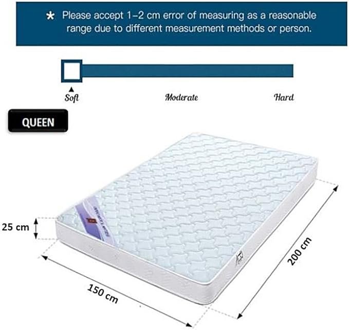 51vjJigzsWL._AC_SX679_ (1) A AWF AL WADI FURNITURE SINCE 1991 Queen Hybrid Bonnel Pocket Spring Mattress Series for Bed Breathable Foam,Jacquard Quilted Fabric - Soft Feel, Spine Support, 200L x 150W x 25H cm, WHITE